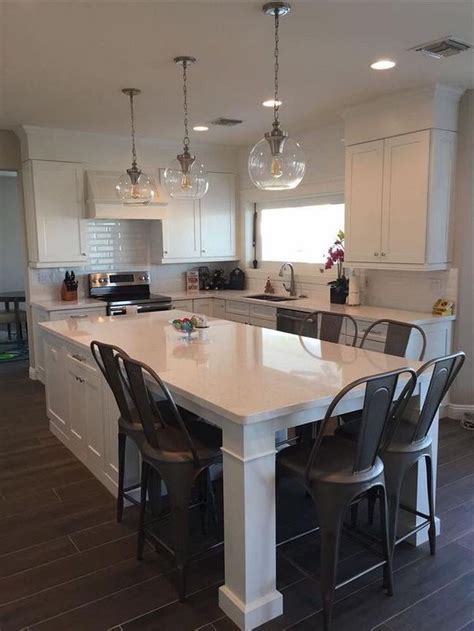 8 ft kitchen island with seating